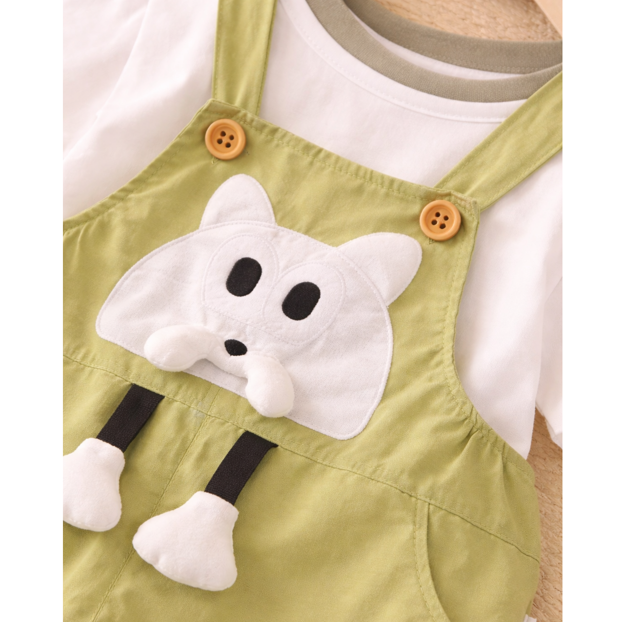 Cute Fox Dungaree Set for Kids Munchkin Studio